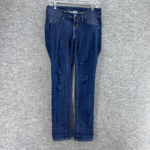 Old Navy Maternity Jeans Women 4 Blue Denim Dark Wash Skinny Low Rise Pockets